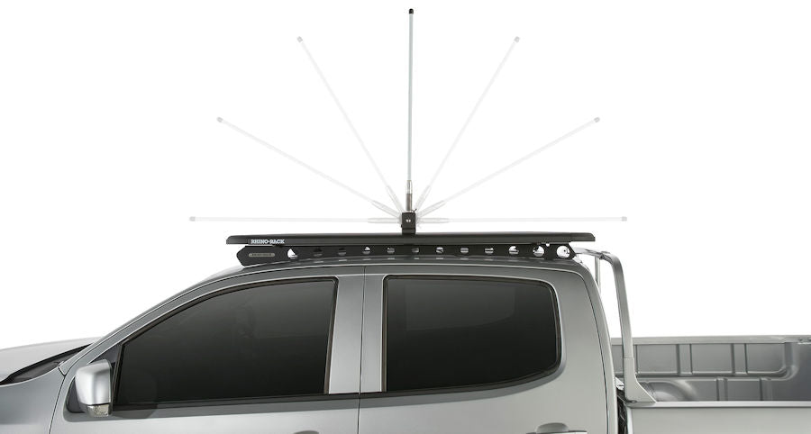Rhino Rack Antennenhalter, 180° Klappbar für Antennen oder kleine LED Spotlights
