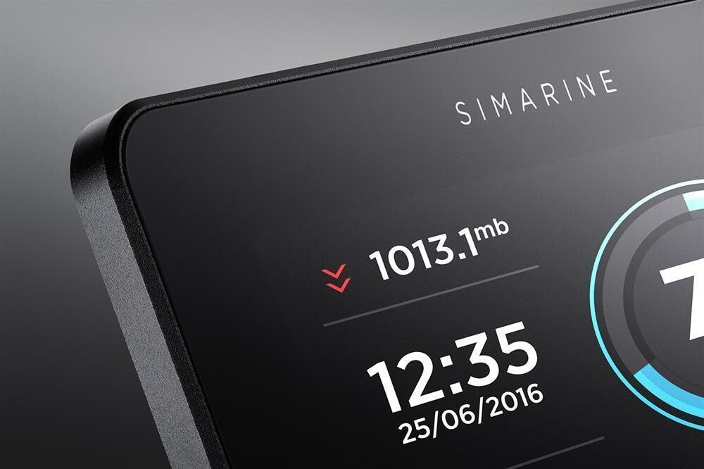 Simarine PICO Batteriemonitor - mit Rahmen schwarz