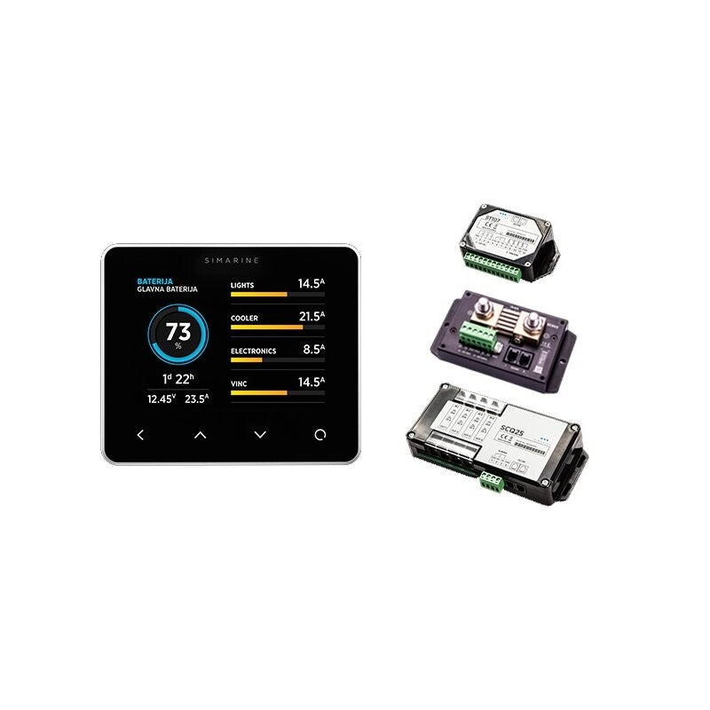 Simarine PICO Blue Set - Battery Monitor, Tank Electrode and 2 x Shunt