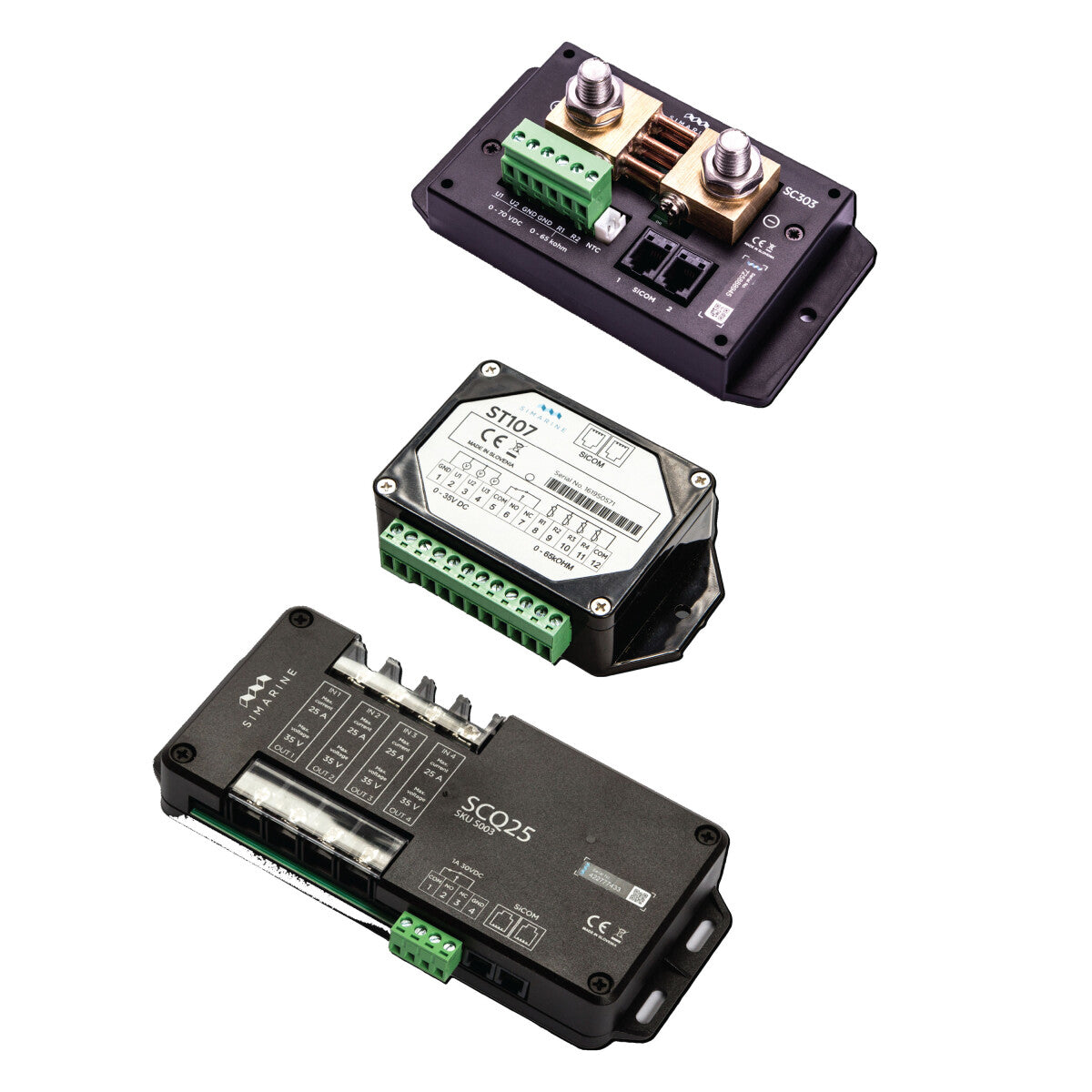 Simarine PICO Blue Set Rev23 - Schwarz ohne Einbaurahmen