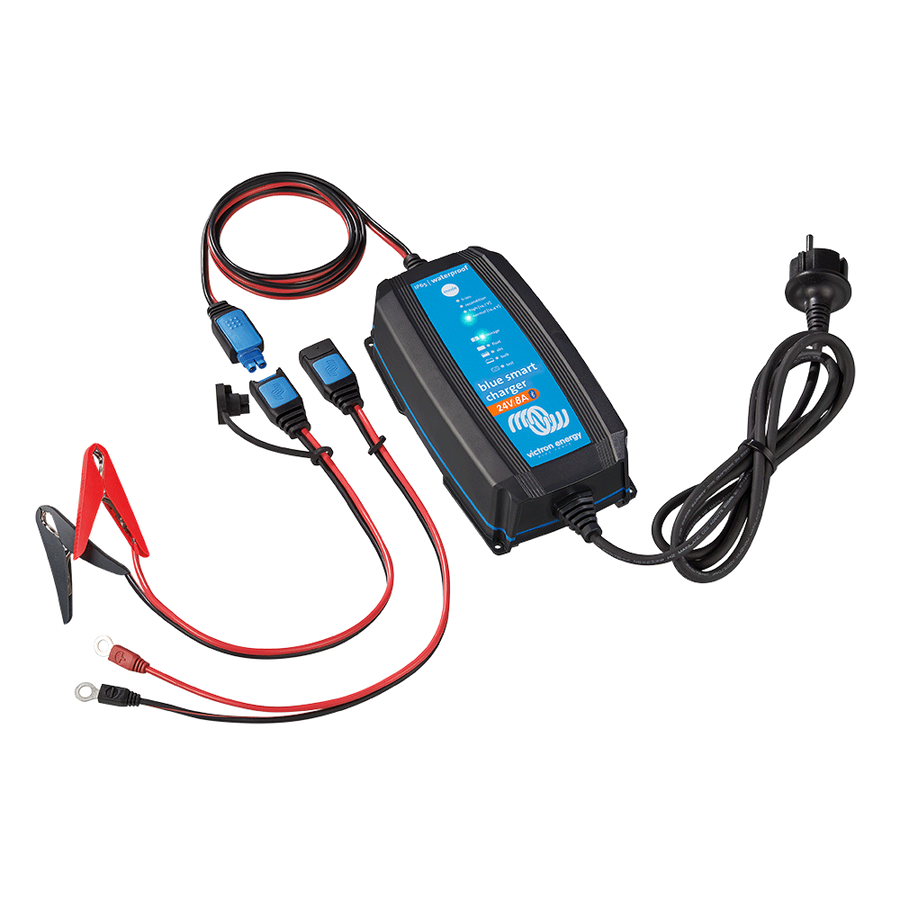 Victron Blue Smart IP65 Batterieladegerät Bluetooth 24/8 +DC Kabel