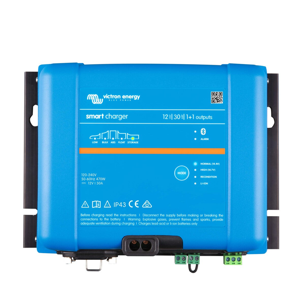 Victron Phoenix Smart IP43 Charger 12/30 (1+1) 120/240V