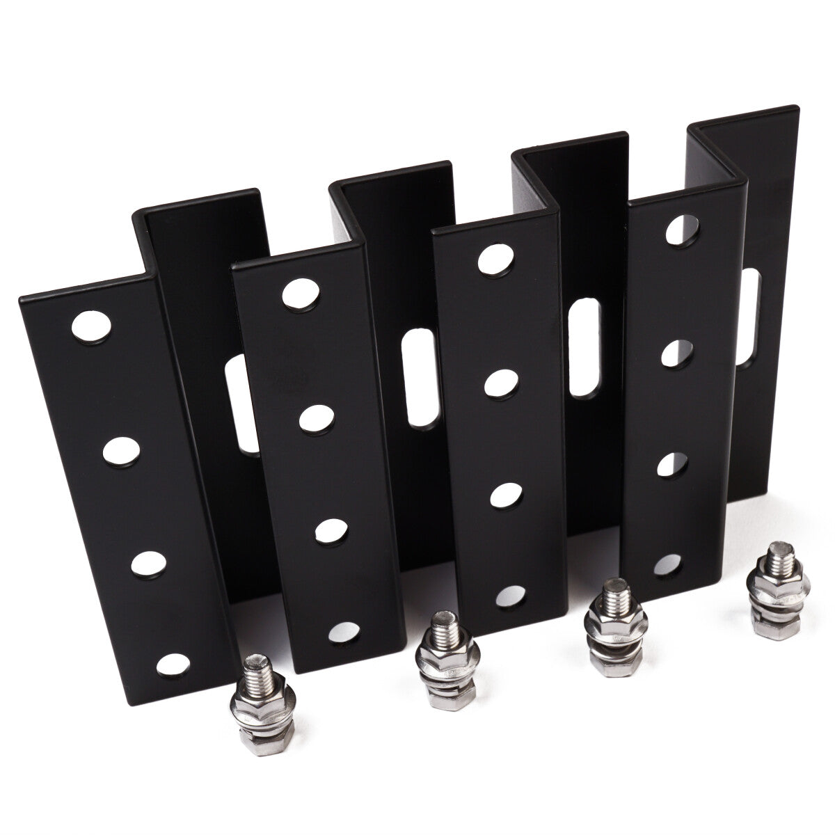 WATTSTUNDE® 100 mm Aluminium Z-Winkel HSZ100 schwarz Halterung