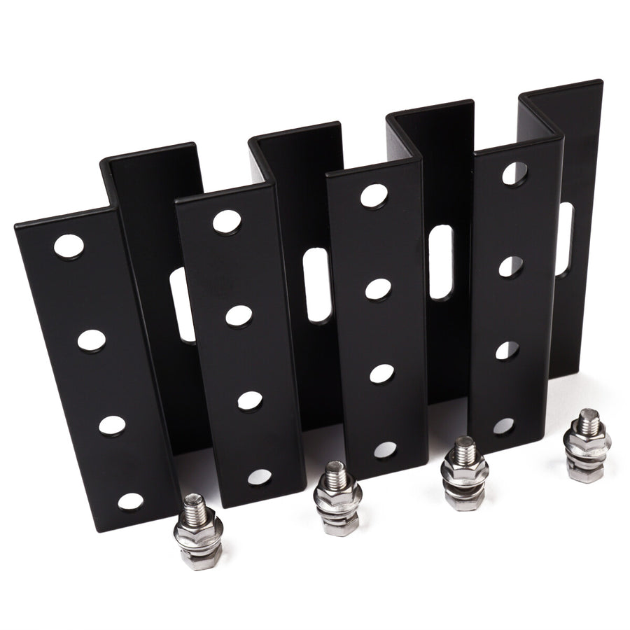 WATTSTUNDE® 100 mm Aluminium Z-Winkel HSZ100 schwarz Halterung