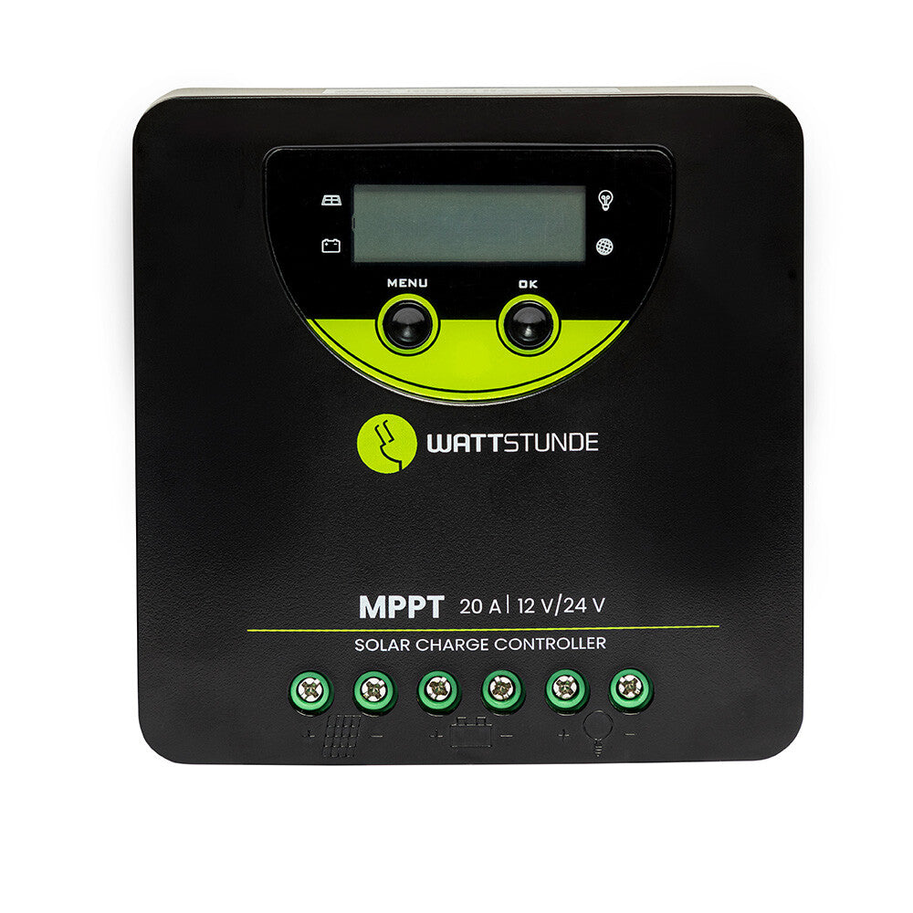 WATTSTUNDE® 20 A 90 V MPPT Solar Laderegler WLR-BT 20.90 MPPT 12 / 24 V
