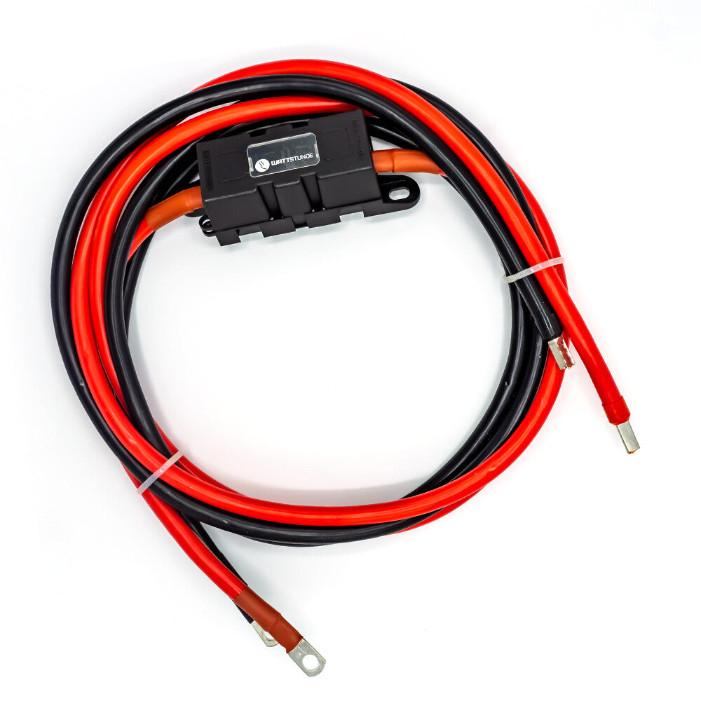 WATTSTUNDE® 25 mm² Anschlusskabel BAKA25-FH 100 cm mit ANM Hochlast Sicherungshalter