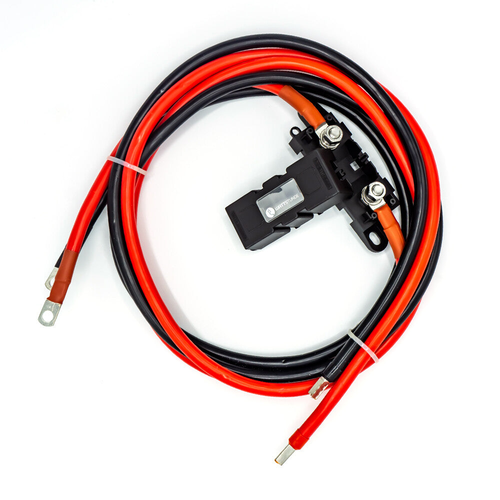 WATTSTUNDE® 25 mm² Anschlusskabel BAKA25-FH 100 cm mit ANM Hochlast Sicherungshalter