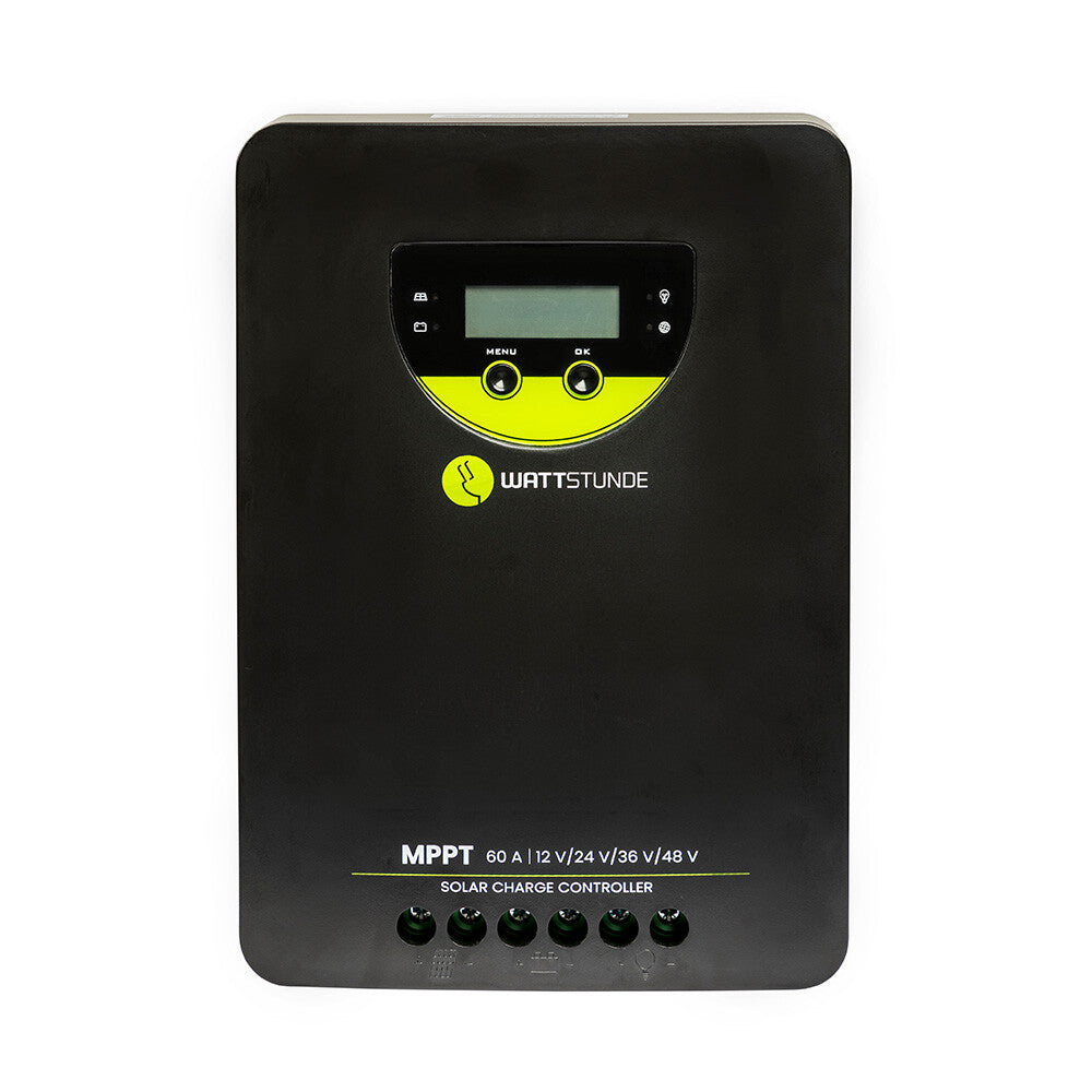 WATTSTUNDE® 60 A 140 V MPPT Solar Laderegler WLR-BT 60.140 MPPT 12 / 24 / 36 / 48 V