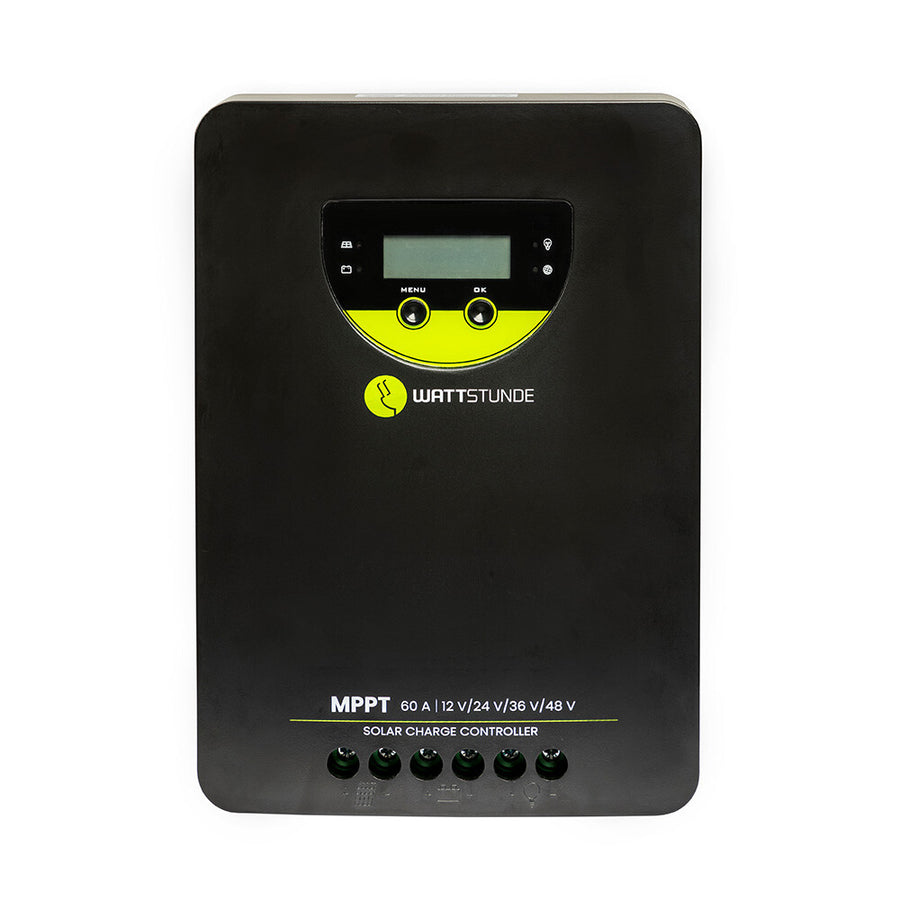 WATTSTUNDE® 60 A 140 V MPPT Solar Charge Controller WLR-BT 60.140 MPPT 12 / 24 / 36 / 48 V