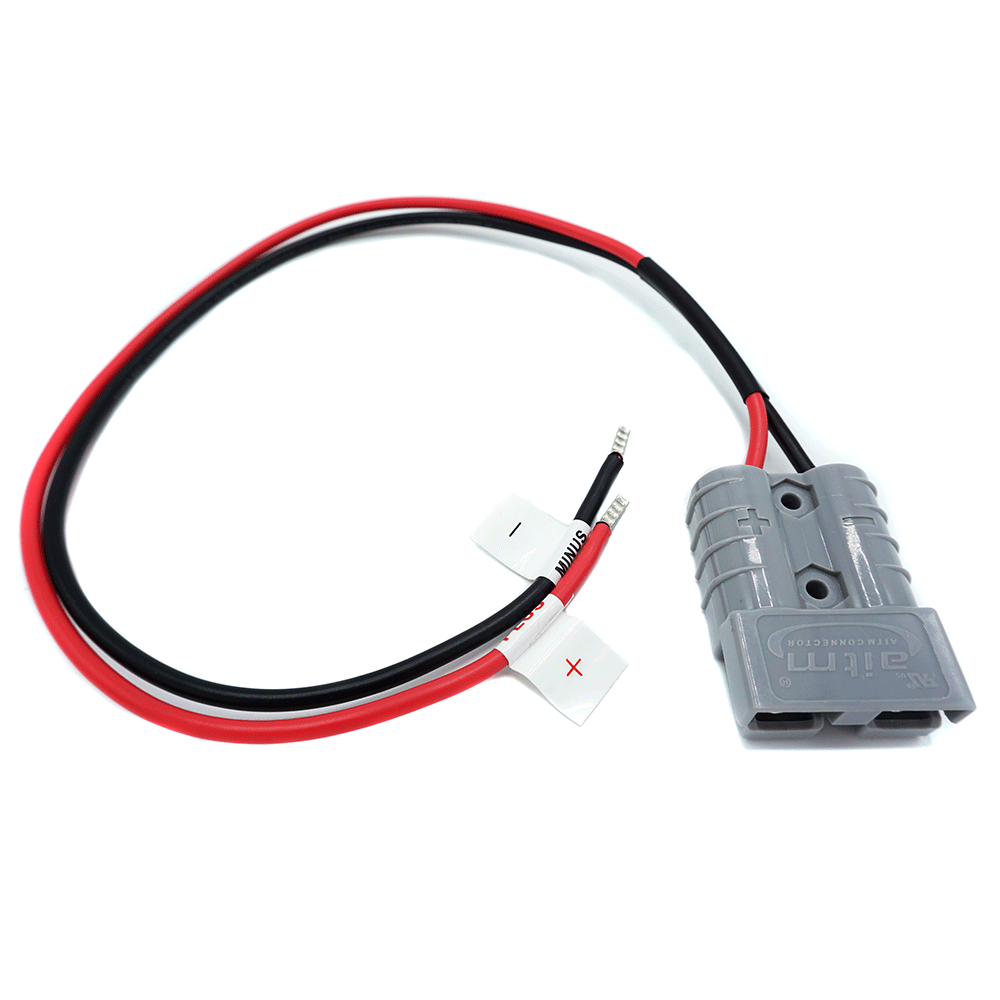 WATTSTUNDE® Adapterkabel 4 mm² A50/Aderendhülse 50 cm schwarz