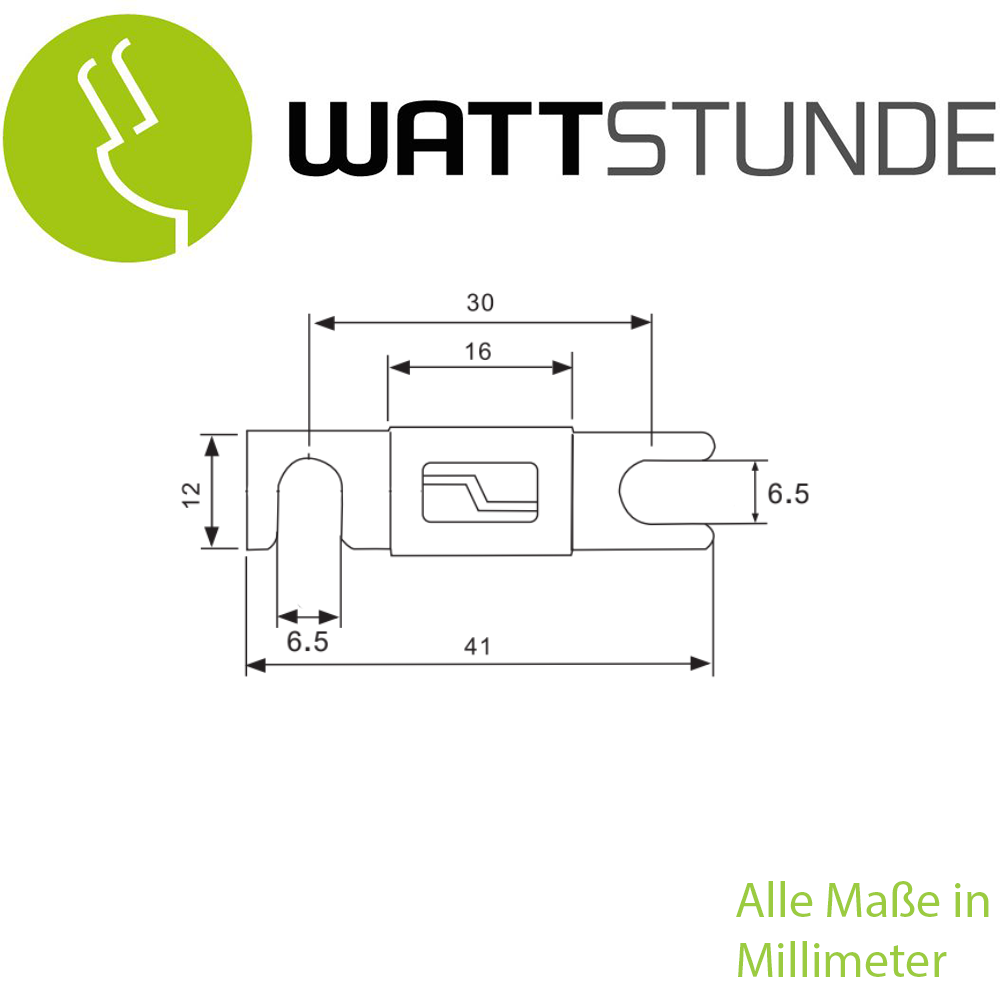 WATTSTUNDE® AFS Hochlastsicherungen Bundle mit je 2 x 40 A, 60 A, 80 A, 100 A