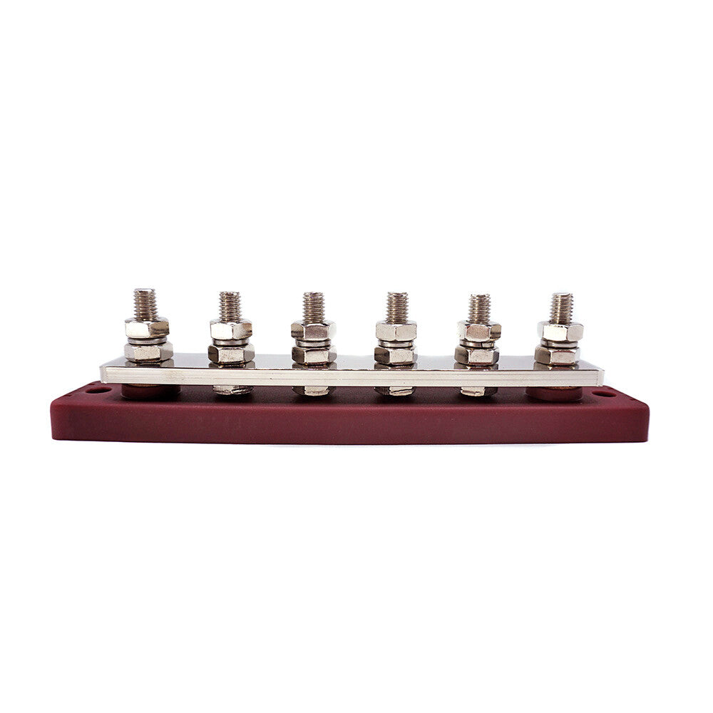 WATTSTUNDE® Busbar 6xM8 300 A / 70 V rot