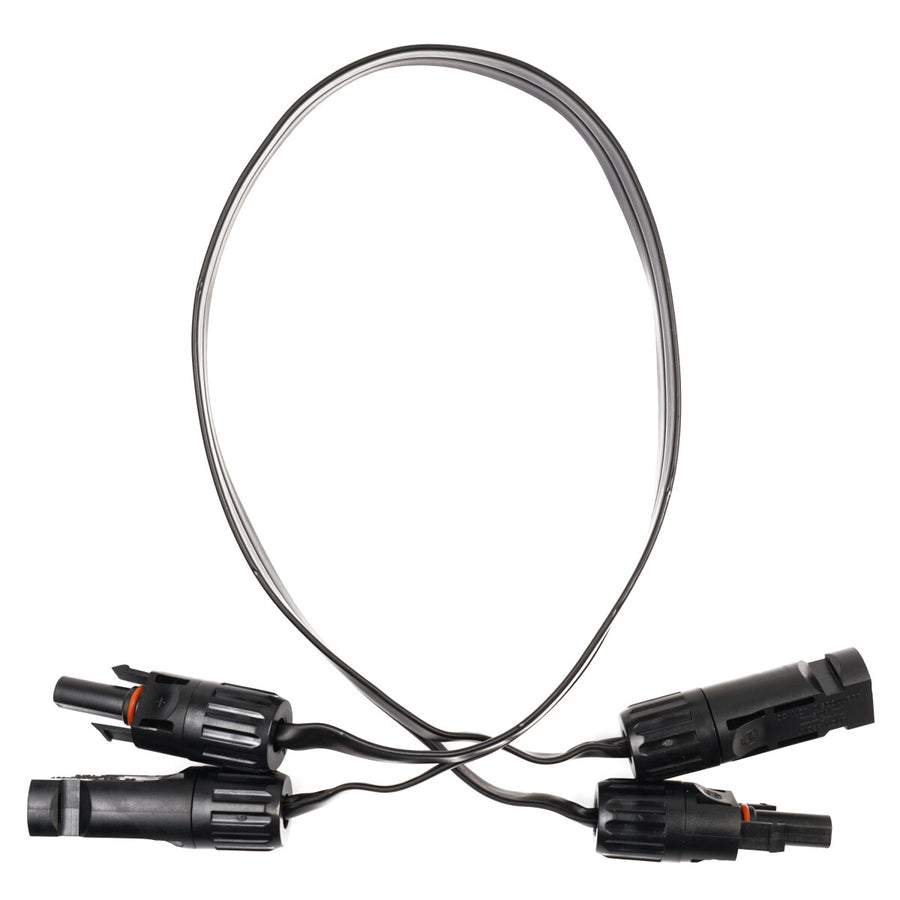 WATTSTUNDE® Flat Ribbon Cable Type-MC4/Type-MC4 50 cm Black