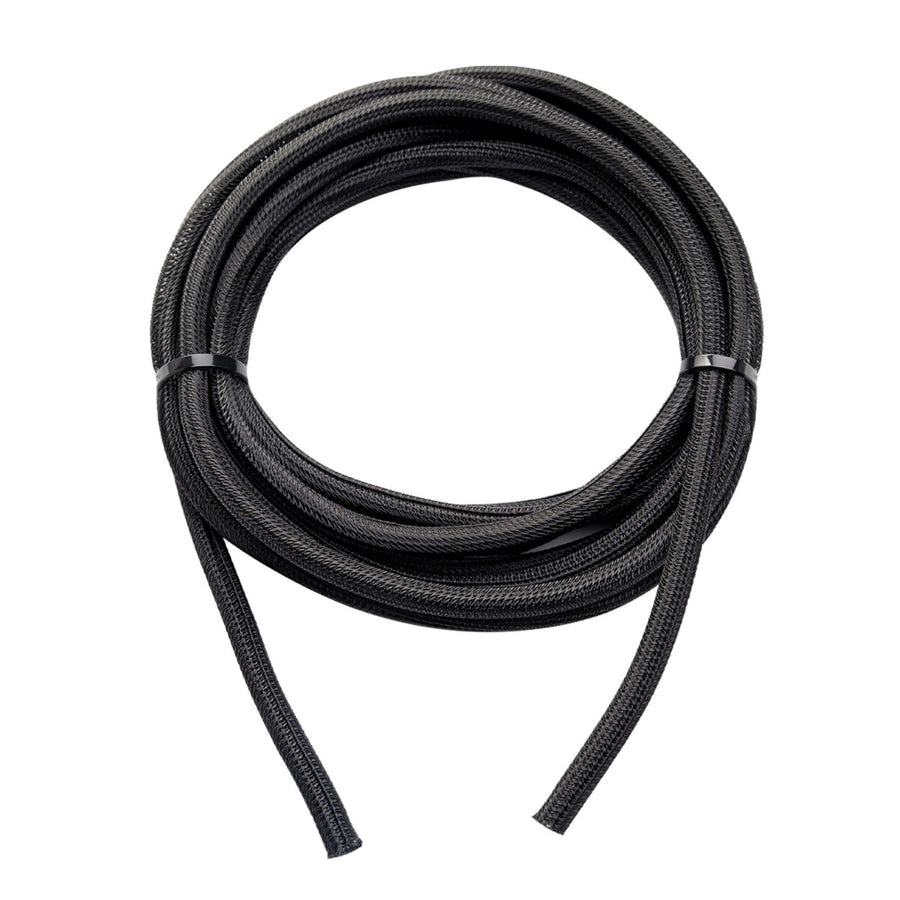 WATTSTUNDE® Geflechtsschlauch offen 6 mm schwarz 5 Meter