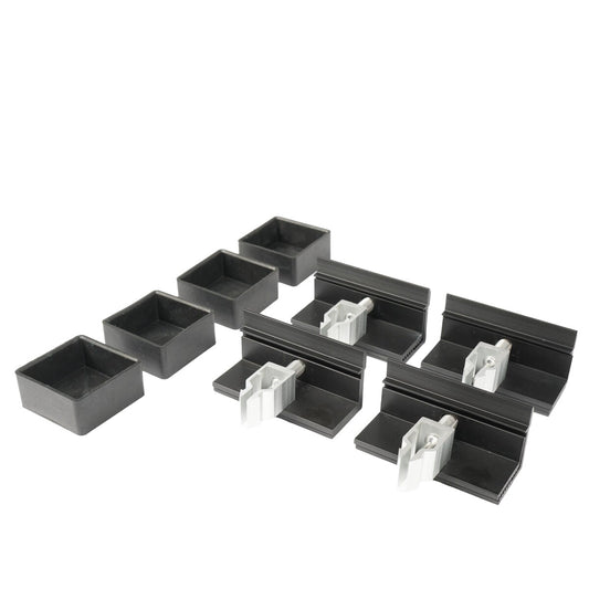 WATTSTUNDE® Hausdachhalterung Endklemmen + Kappen