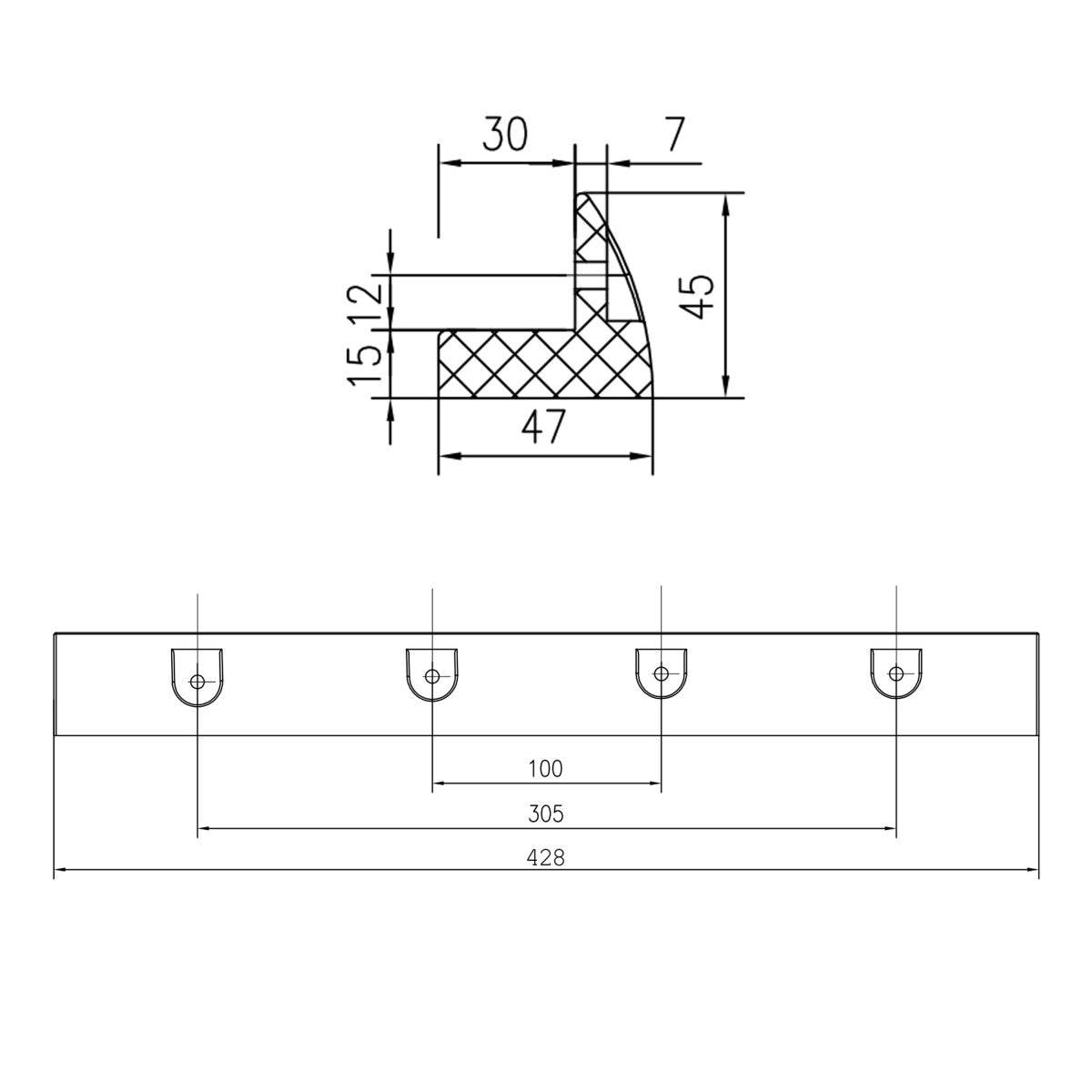 WATTSTUNDE® MOUNT Solarmodul Halterung 43 weiß