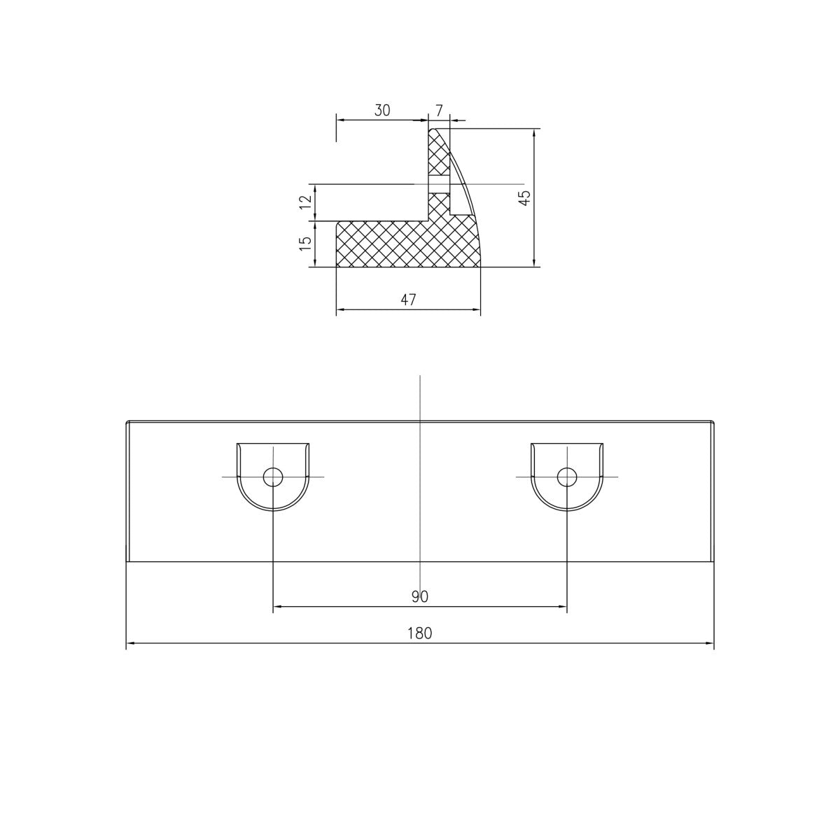 WATTSTUNDE® MOUNT Solarmodul Halterung short schwarz