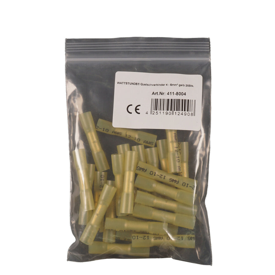 WATTSTUNDE® Crimp Connectors 4 - 6 mm² yellow 25 pcs.