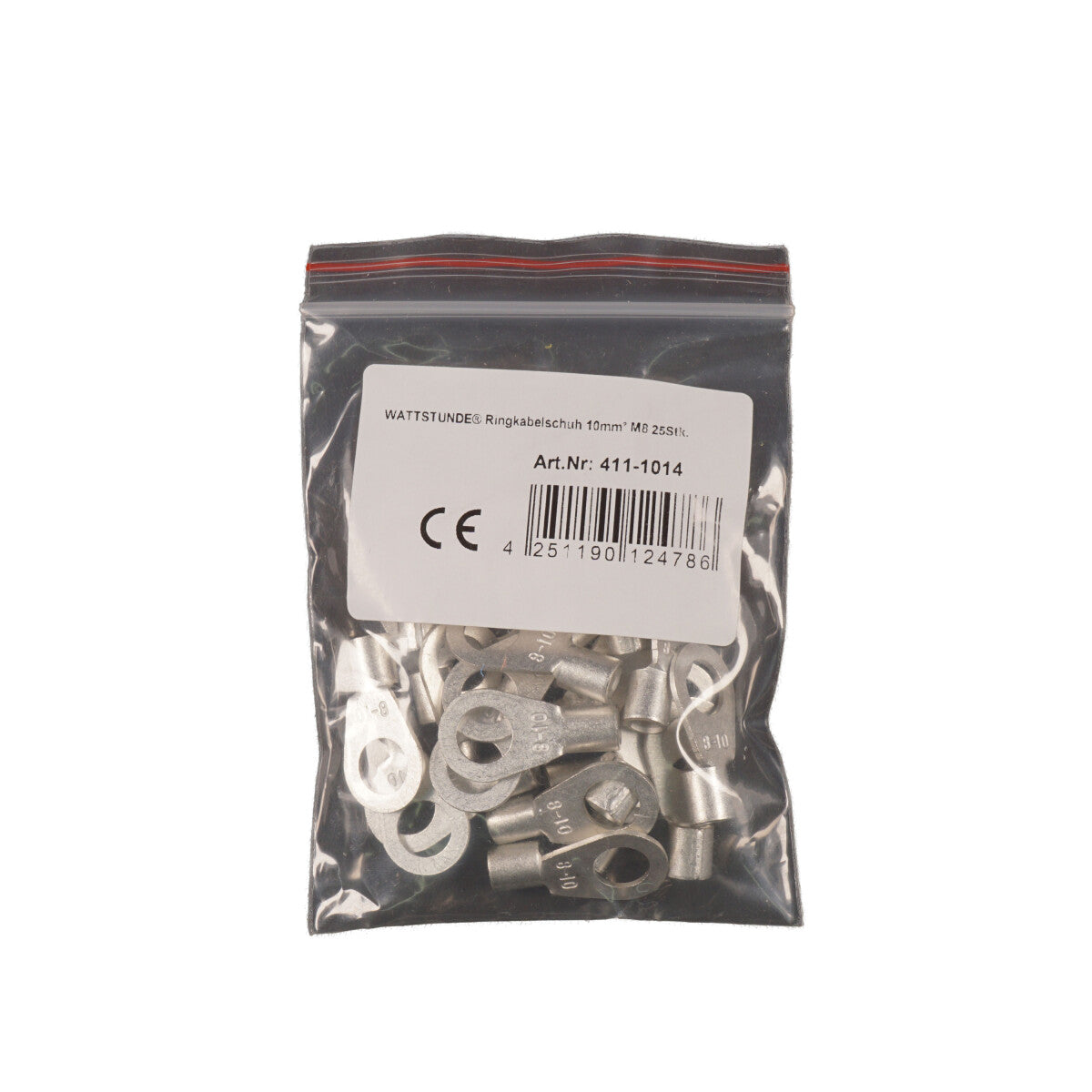 WATTSTUNDE® Ringkabelschuh 10 mm² M8 25 Stk.
