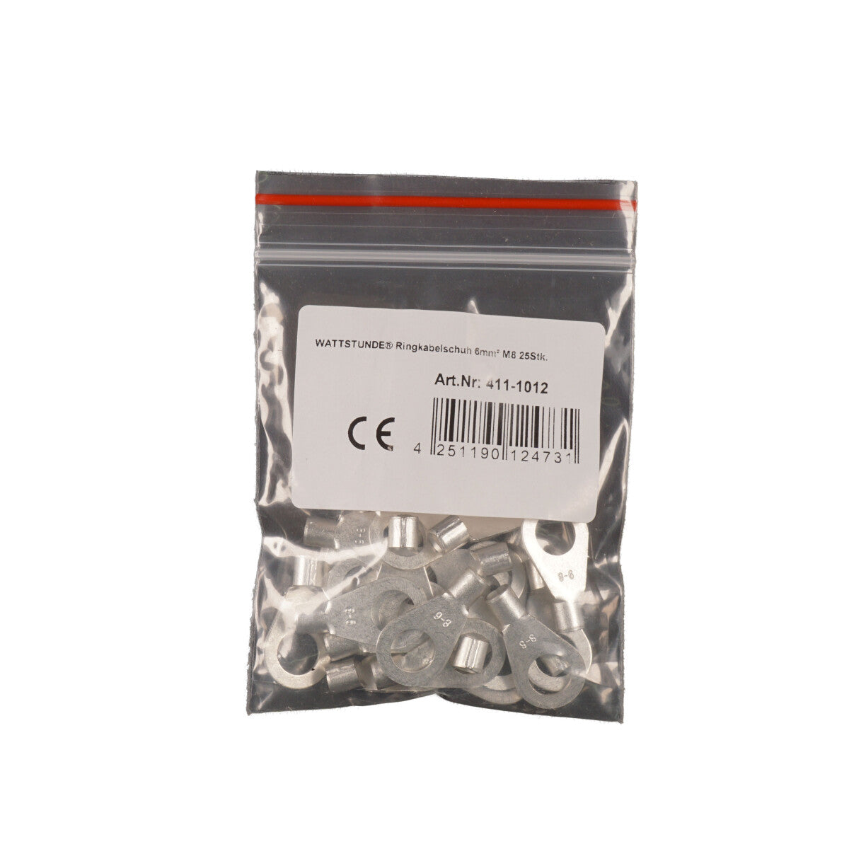 WATTSTUNDE® Ringkabelschuh 6 mm² M8 25 Stk.