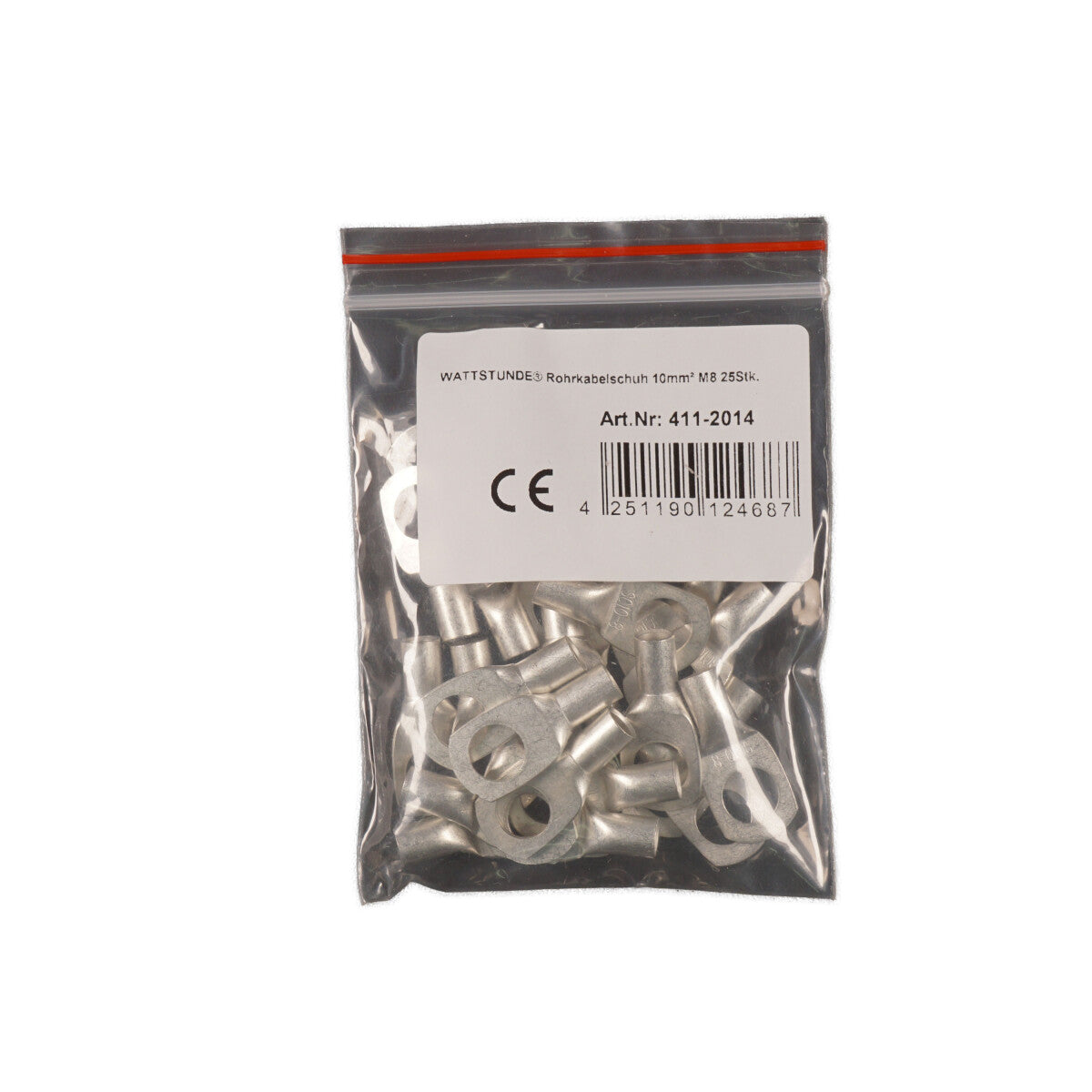 WATTSTUNDE® Rohrkabelschuh 10 mm² M8 25 Stk.