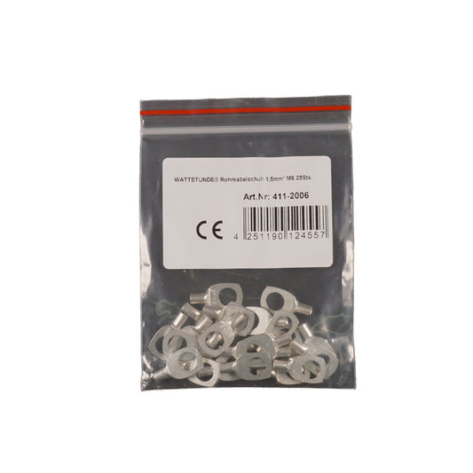 WATTSTUNDE® Rohrkabelschuh 1,5 mm² M6 25 Stk.