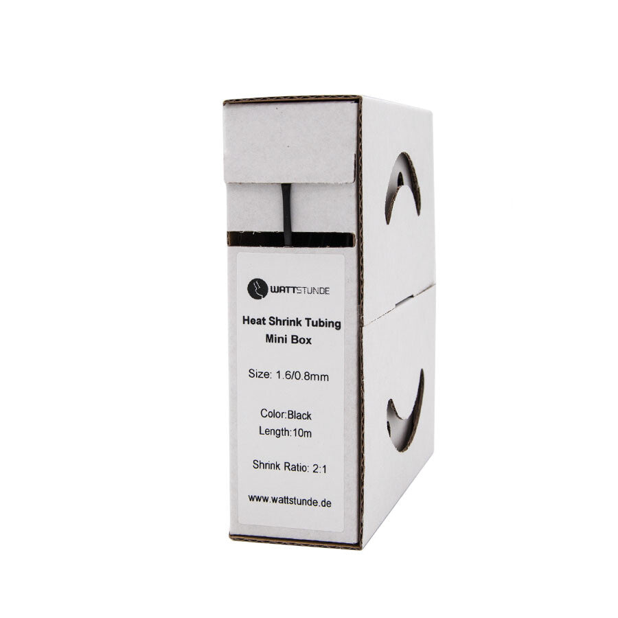 WATTSTUNDE® Schrumpfschlauch 2:1 Box 1,6/0,8 schwarz