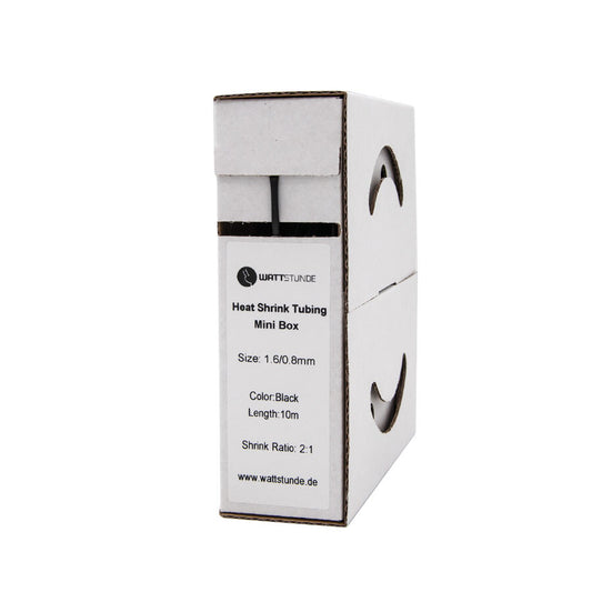 WATTSTUNDE® Schrumpfschlauch 2:1 Box 1,6/0,8 schwarz