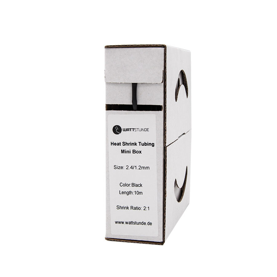 WATTSTUNDE® Schrumpfschlauch 2:1 Box 2,4/1,2 schwarz
