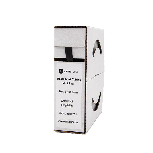 WATTSTUNDE® Schrumpfschlauch 2:1 Box 6,4/3,2 schwarz