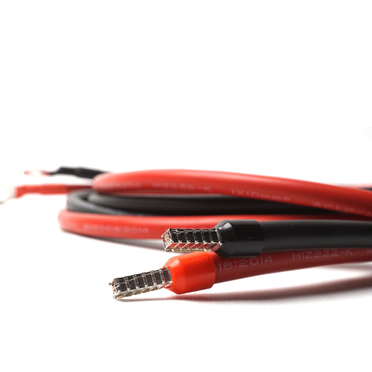 WATTSTUNDE® Sicherungskabel (mit Sicherung 40 A) 2 x 10 mm² M8/Aderendhülse 1,5 m rot/schwarz