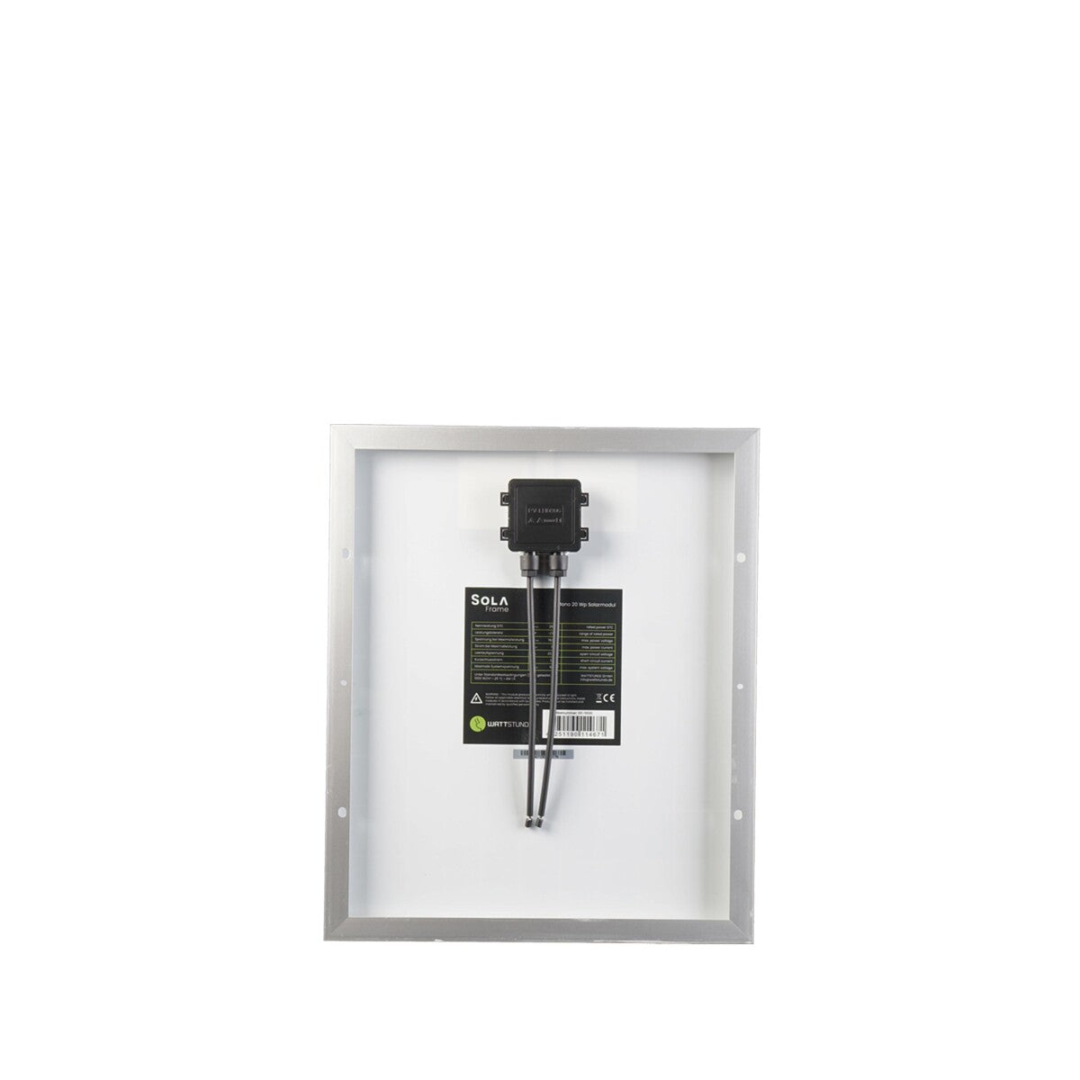 WATTSTUNDE® SOLA Frame Mono 20 Wp