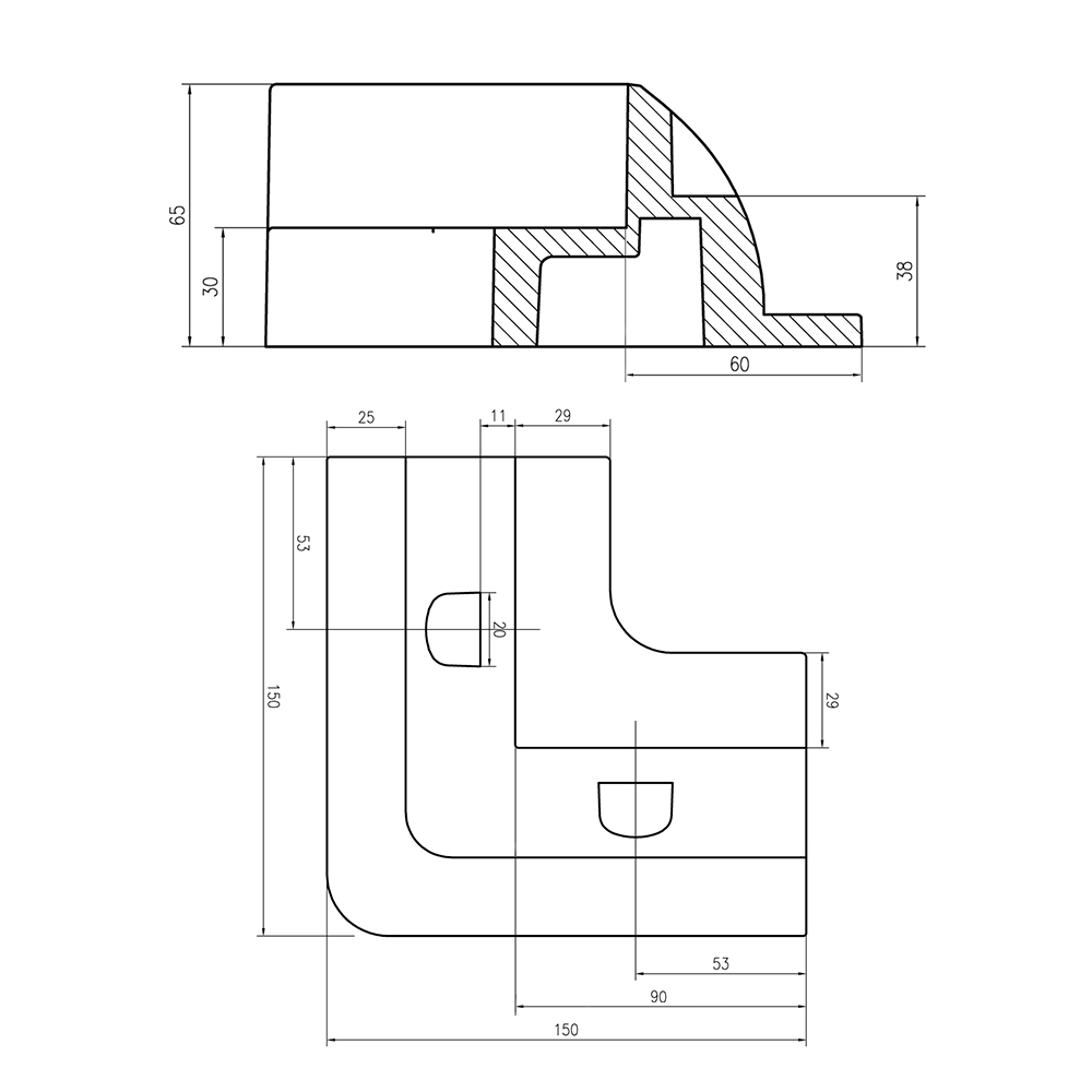 WATTSTUNDE® Solarmodul Halteecken HXE/S ASA Kunststoff schwarz