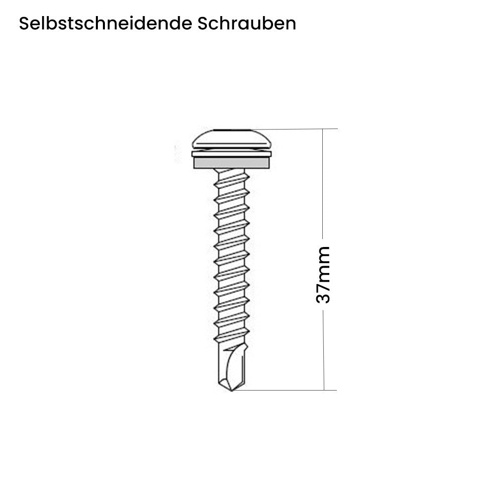 WATTSTUNDE® Solarmodul Halteecken HXE/W ABS Kunststoff weiss