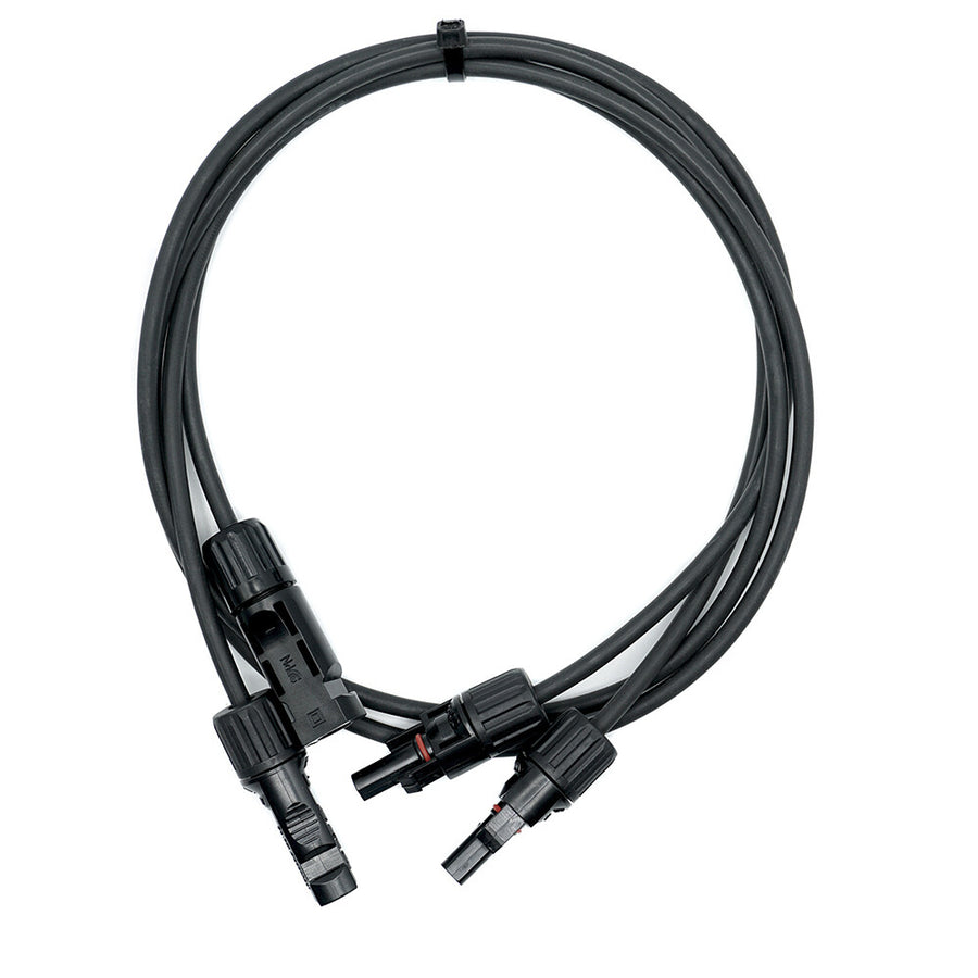 WATTSTUNDE® Solarverlängerungskabel 2x4 mm² Typ-MC4/Typ-MC4 10 m schwarz