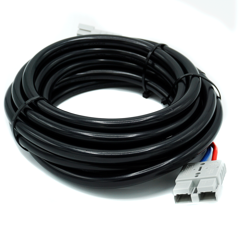 WATTSTUNDE® Verlängerungskabel (2x) 6 mm² A50/A50 10 m schwarz