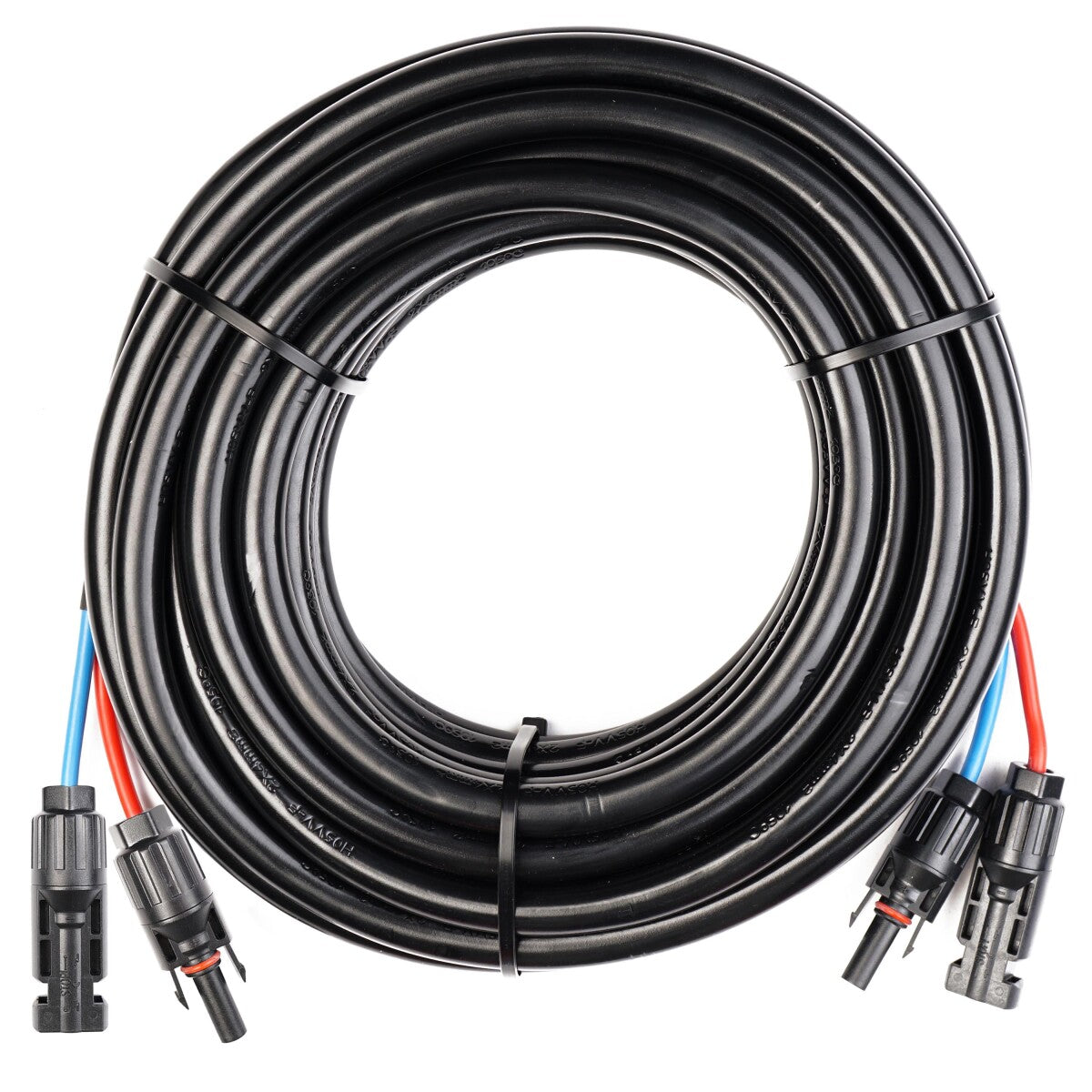 WATTSTUNDE® Verlängerungskabel (2x)4mm² Typ-MC4/Typ-MC4 10m schwarz