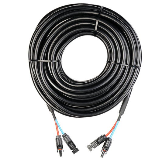 WATTSTUNDE® Verlängerungskabel (2x)6 mm² Typ-MC4/Typ-MC4 15 m schwarz
